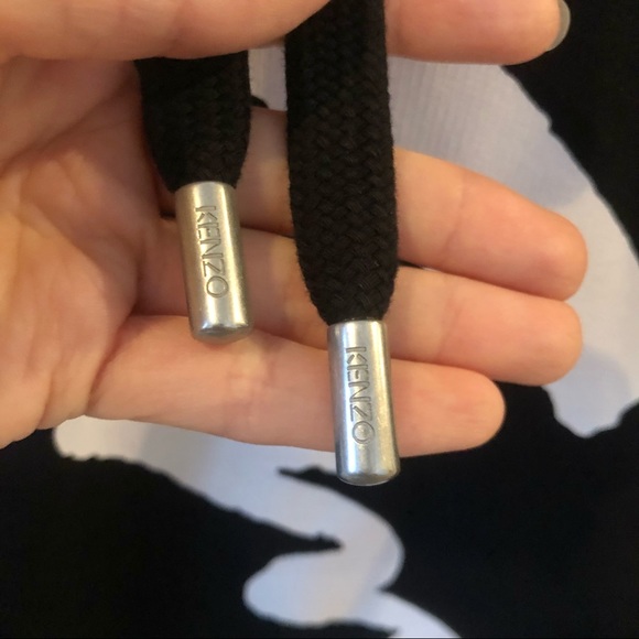 Kenzo Black Signature Logo Hoodie - Picture 6 of 8